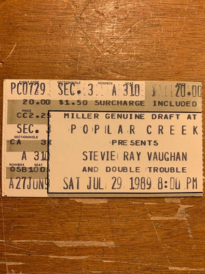 Stevie Ray Vaughan at Poplar Creek in 1989