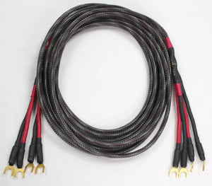 Audience OHNO III Speaker Cable Spade to Spade - 10 Feet - Pair